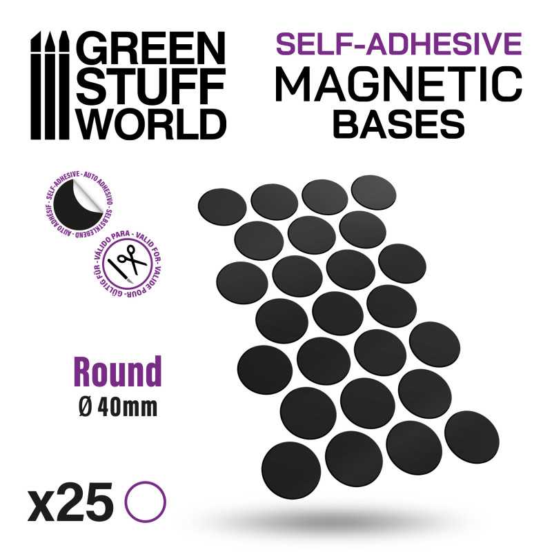 [GSW 0006] Zelfklevende magneetstickers - Rond 40mm