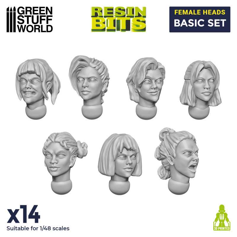 [GSW 0037] Female Heads Basic Set