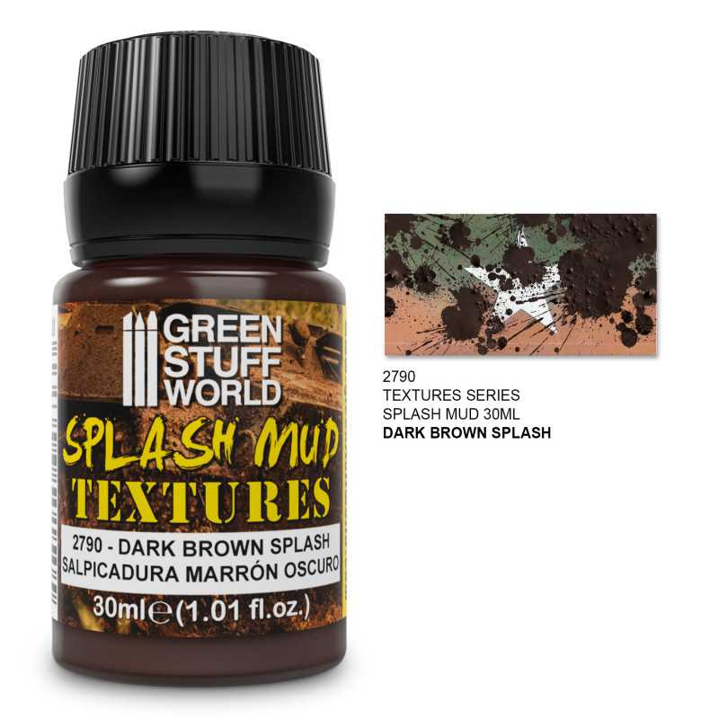 Splash Mud Texture - DARK BROWN  30ml