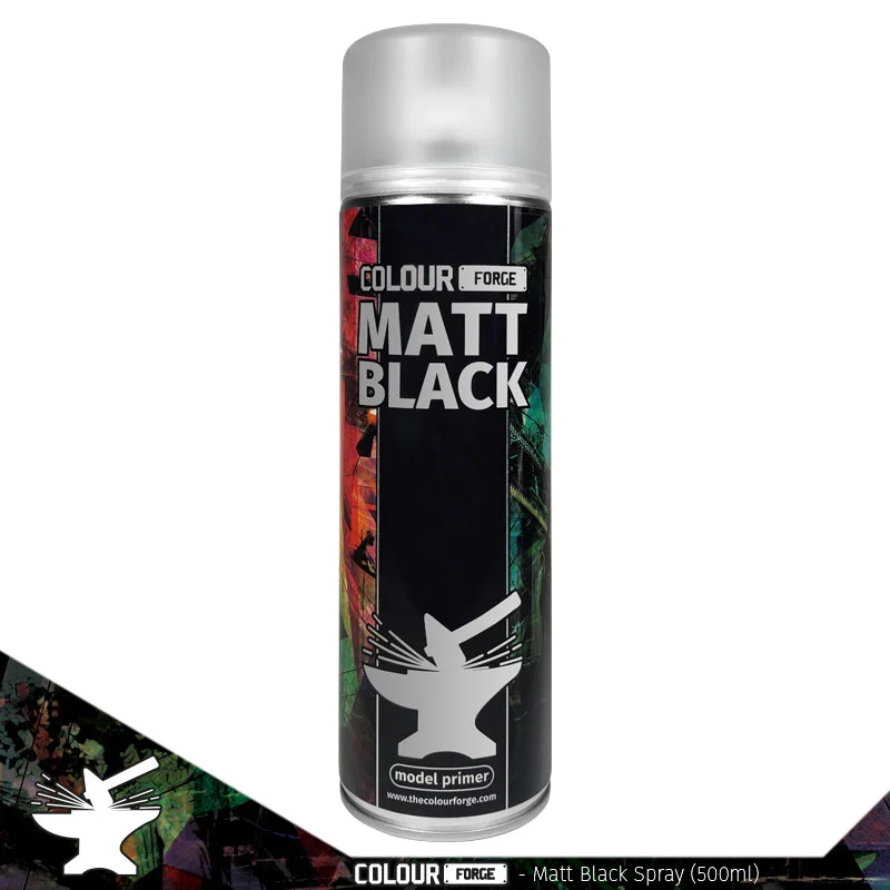 [PKPRO10] Colour Forge Spray: Matt Black (500ml)
