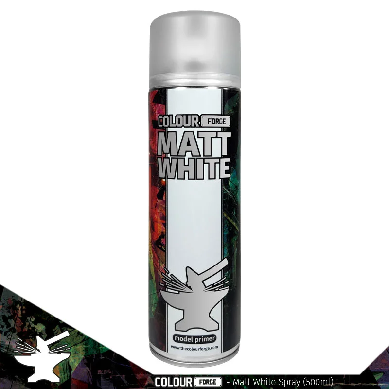 [PKPRO11] Colour Forge Spray: Matt White 500ml)