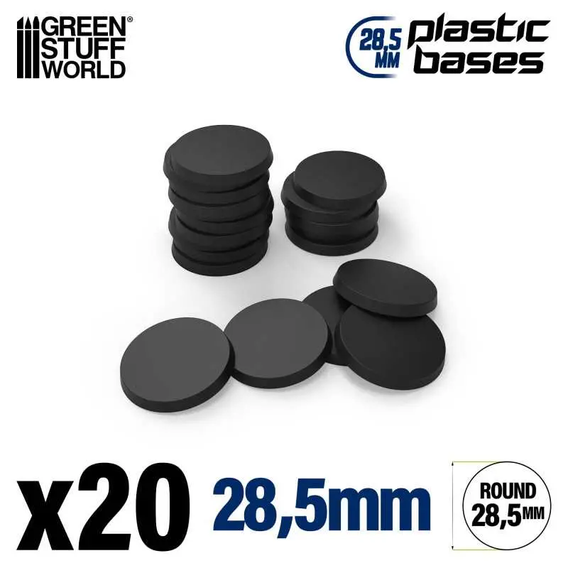 Plastic Round Base 28.5mm (20st)