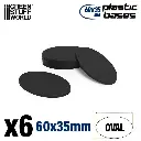 Plastic Oval Base 60x35mm (6st)