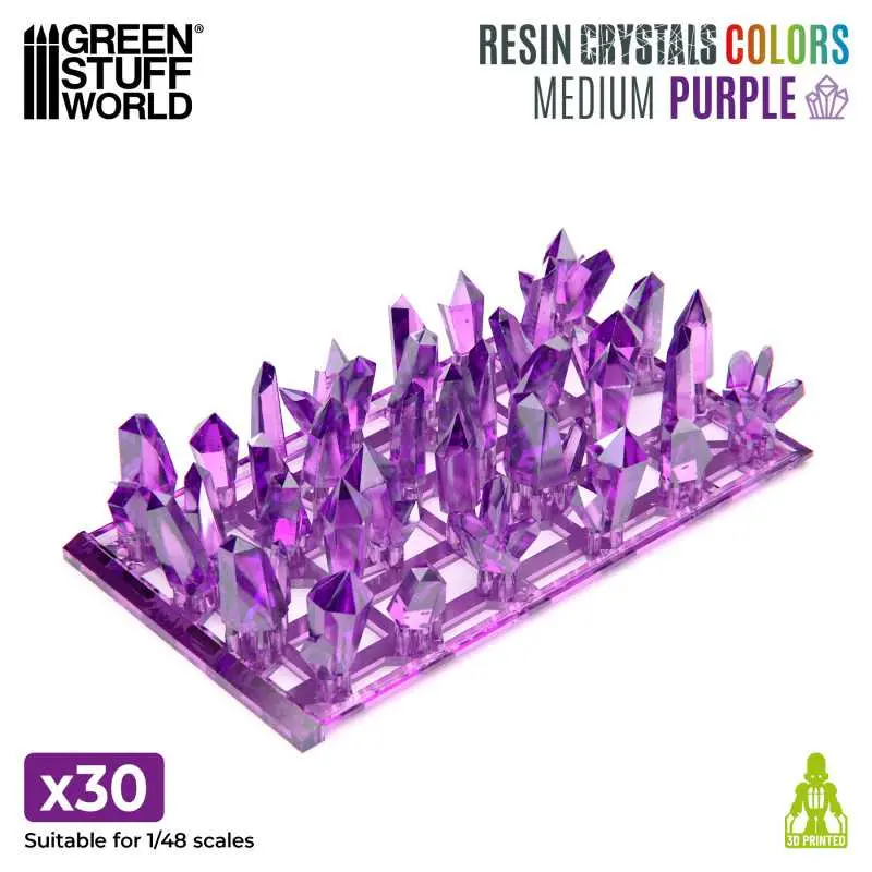 [GSW 0137] Resin PURPLE Crystals (Medium)