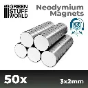 Neodymium Magneten 3x2mm - SET x50 (N35)