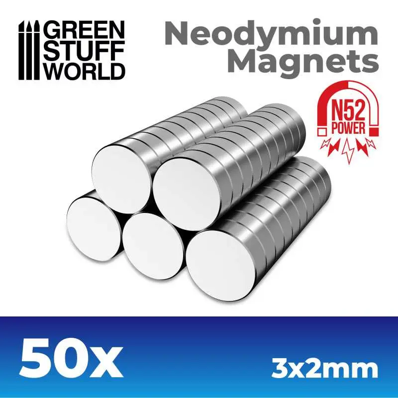 [GSW 0146] Neodymium Magneten 3x2mm - SET x50 (N52)