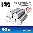 Neodymium Magneten 3x2mm - SET x50 (N52)