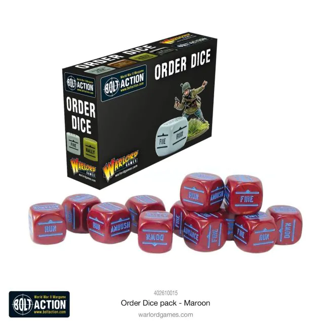 Order Dice - Maroon