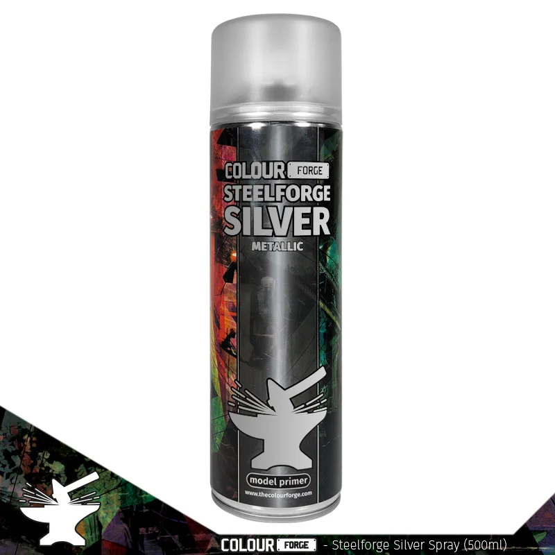 [PKPRO48] Colour Forge Spray: Steelforge Silver (500ml)