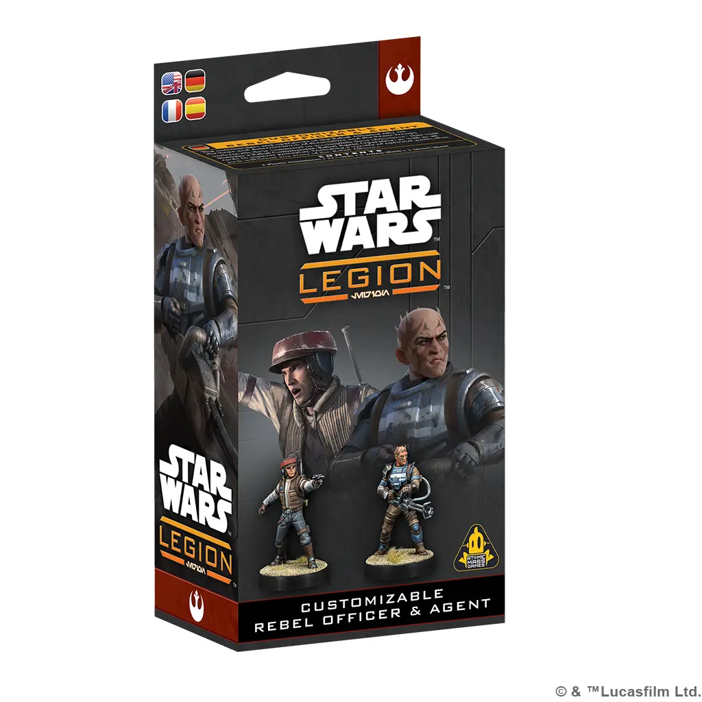 [ASMO SWQ13] Star Wars: Legion - Customizable Rebel Officer & Agent