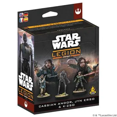 [ASMO SWQ39] Star Wars Legion Cassian Andor, Jyn Erso & K-250 - SWQ39