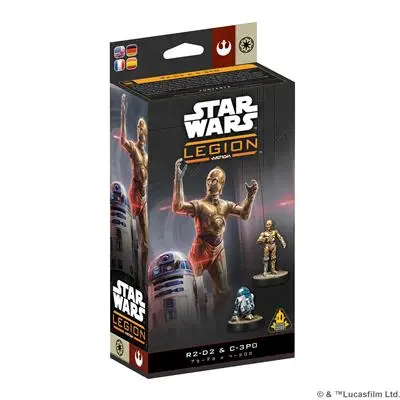 [ASMO SWQ142] Star Wars Legion R2-D2 & C-3Po - SWQ142