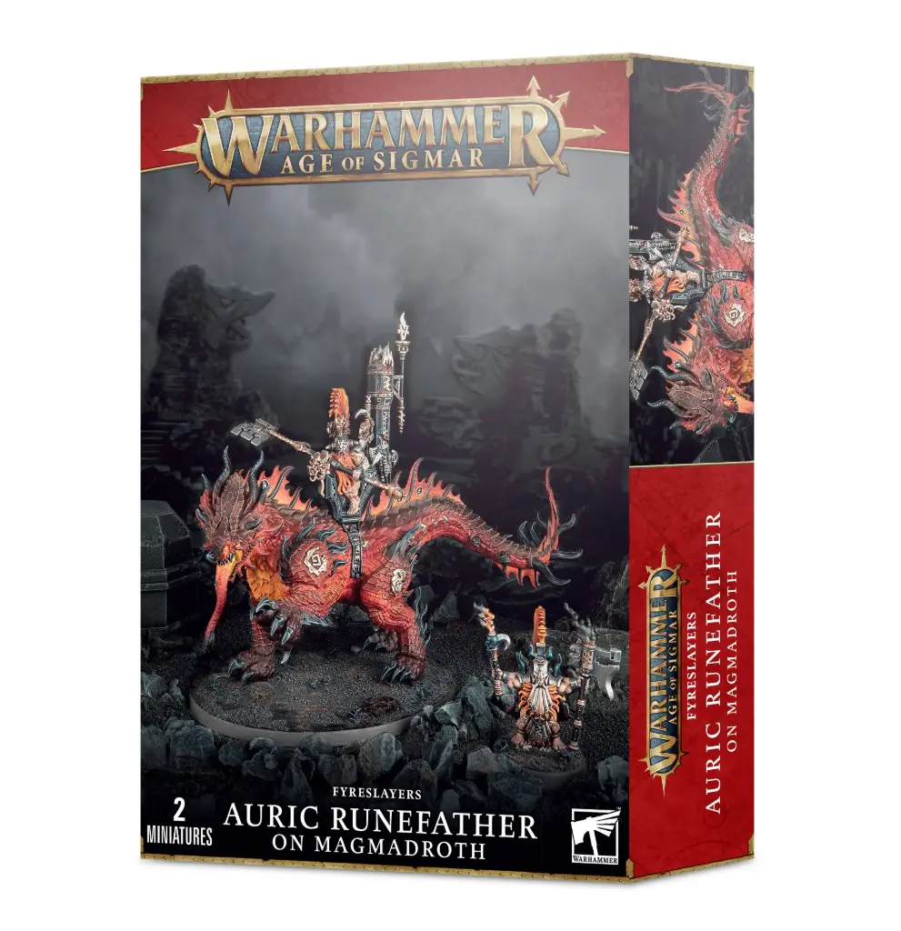 [GW001154] Fyreslayers: Auric Runefather/Magmadroth