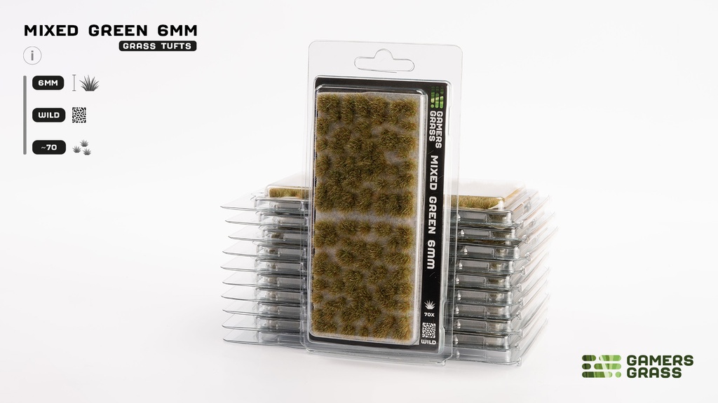 [GG6-MG] Mixed Green 6mm Wild