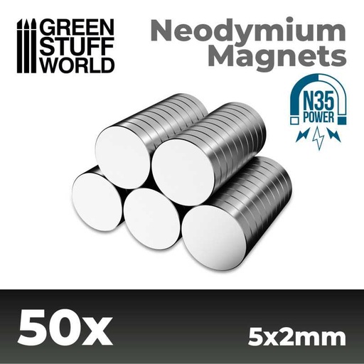 [GSW 0019] Neodymium Magneten 5x2mm - SET x50 (N35)