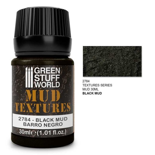 [GSW 0061] Acrylic Mud Texture - BLACK MUD 30ml