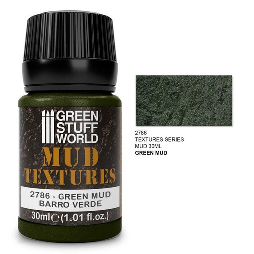 [GSW 0063] Acrylic Mud Texture  - GREEN MUD 30ml