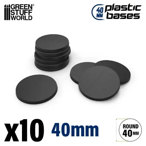 [GSW 0110] Plastic Round Base 40mm (10st)