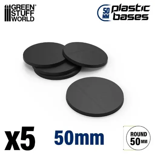 [GSW 0114] Plastic Round Base 50mm (5st)