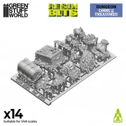 [GSW 0126] Resin bits: Dungeons & Fantasy Coins and treasures