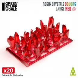 [GSW 0135] Resin RED Crystals (Large)