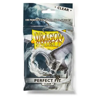 [ASMO DSAT-13001] Sleeves: Dragon Shield Fit Clear/Clear