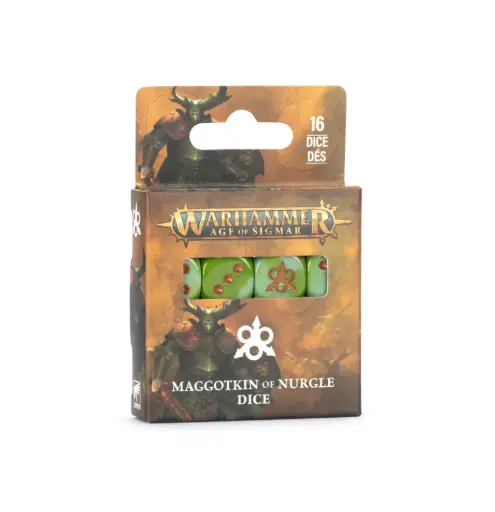 [GW001084] Age Of Sigmar: Maggotkin Of Nurgle Dice (op=op)