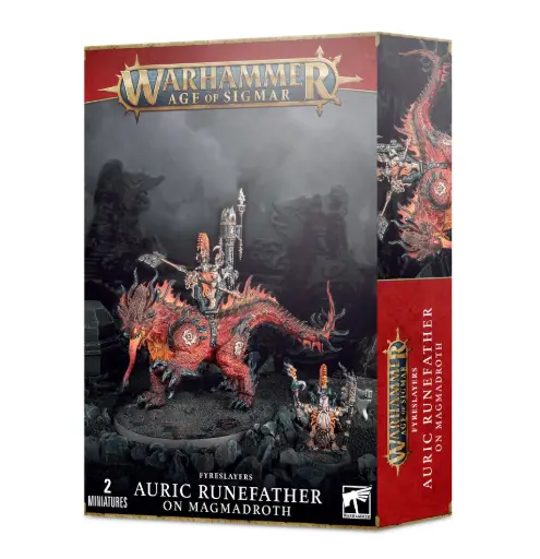 [GW001154] Fyreslayers: Auric Runefather/Magmadroth